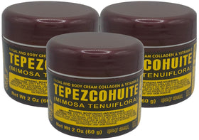 Del Indio Papago front packaging showing three 60g jars for long-term skincare