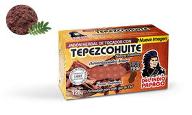 Del Indio Papago tepezcohuite soap bar dark lather demonstrating gentle cleansing