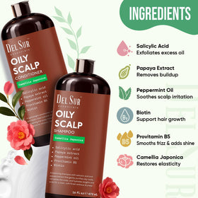 DEL SUR conditioner pour texture on hand, lightweight hydration benefit