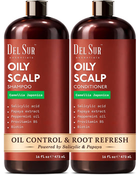 DEL SUR front packaging set showing bottles and labels, clean presentation benefit