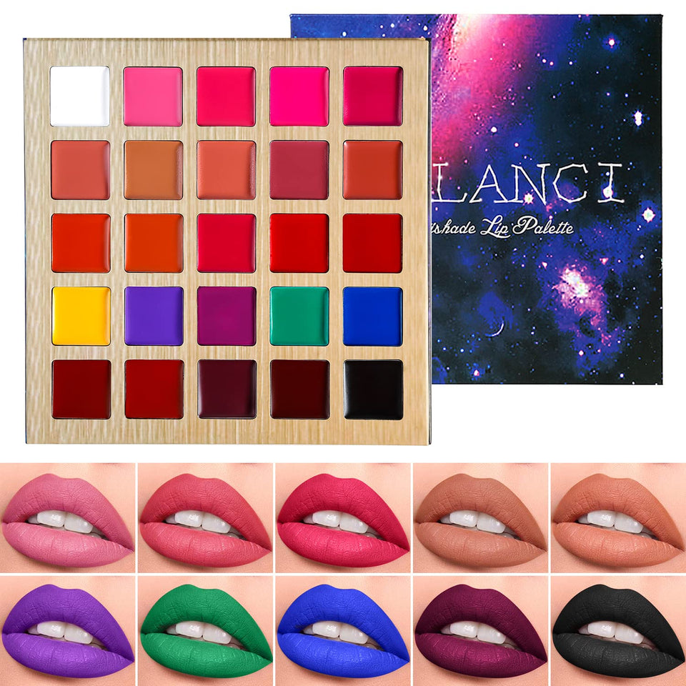 DE'LANCI front view palette showing compact 25-color layout and portability