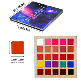 DE'LANCI palette held in hand to show scale and travel-friendly size
