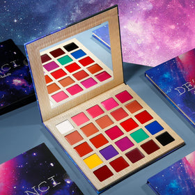 DE'LANCI swatches on arm revealing true-to-pan shades for easy selection