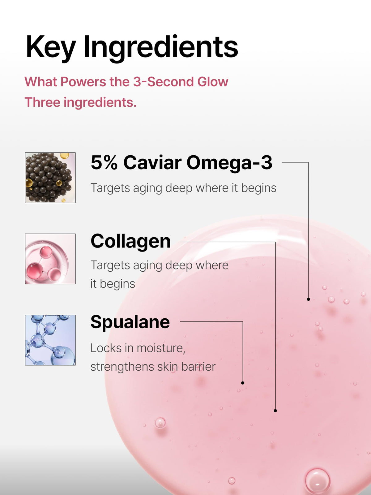 Delere texture droplet on skin illustrating lightweight absorption benefit
