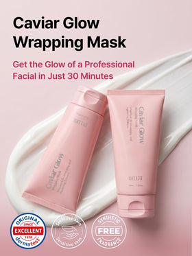 Delere mask texture close-up highlighting rich consistency and easy spreadability benefits