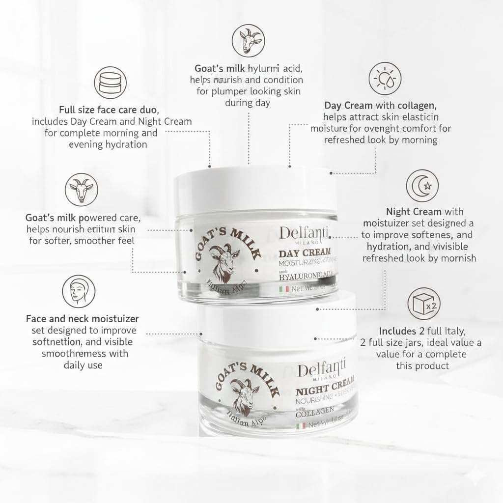 Delfanti-Milano applying cream to face and neck for improved softness