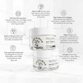 Delfanti-Milano applying cream to face and neck for improved softness