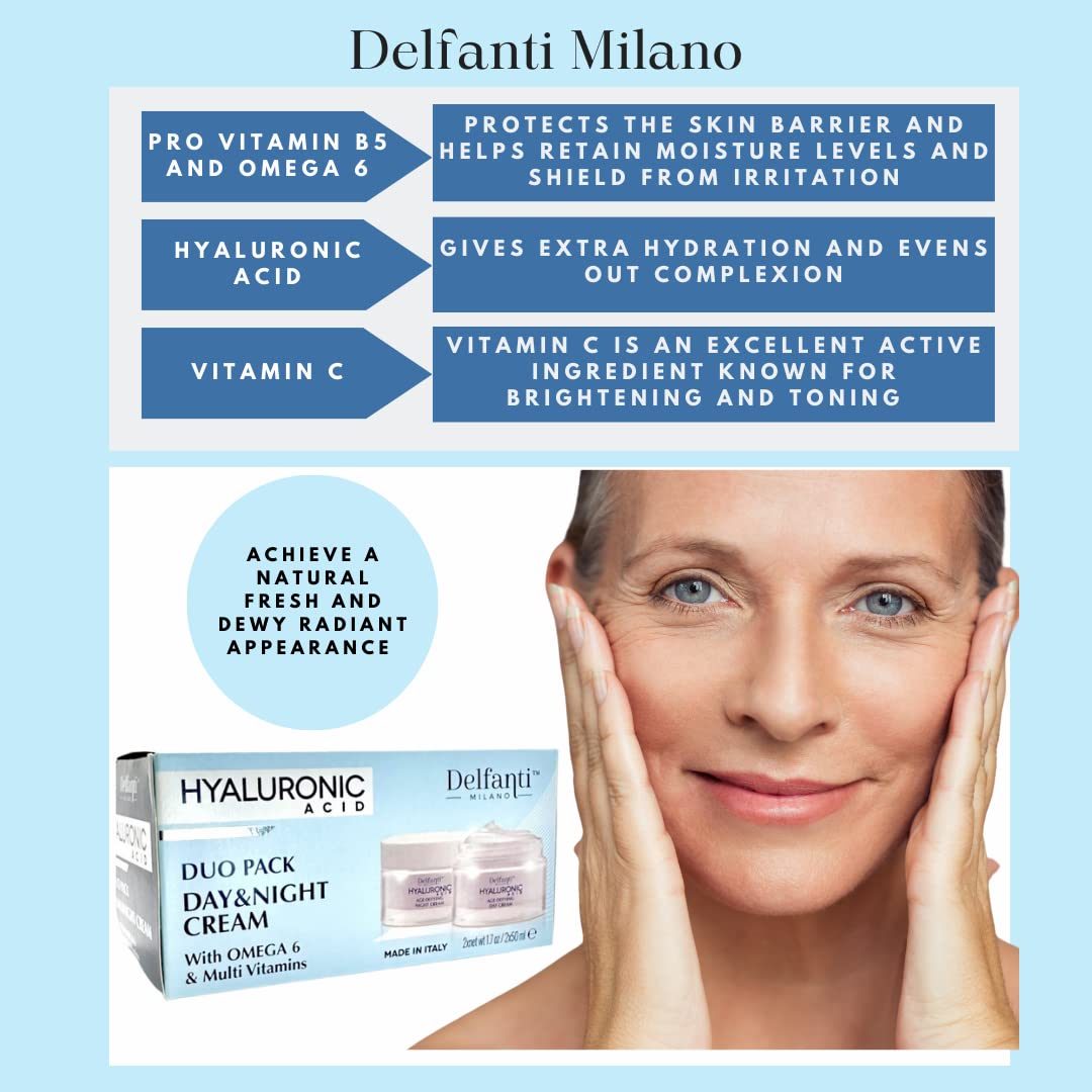 product box and label showing Delfanti-Milano Italian-made quality and ingredients