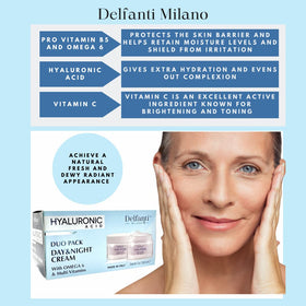 product box and label showing Delfanti-Milano Italian-made quality and ingredients
