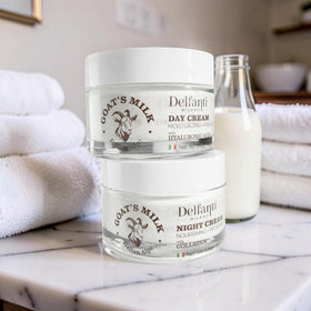 Delfanti-Milano close-up of night cream texture for rich nourishment