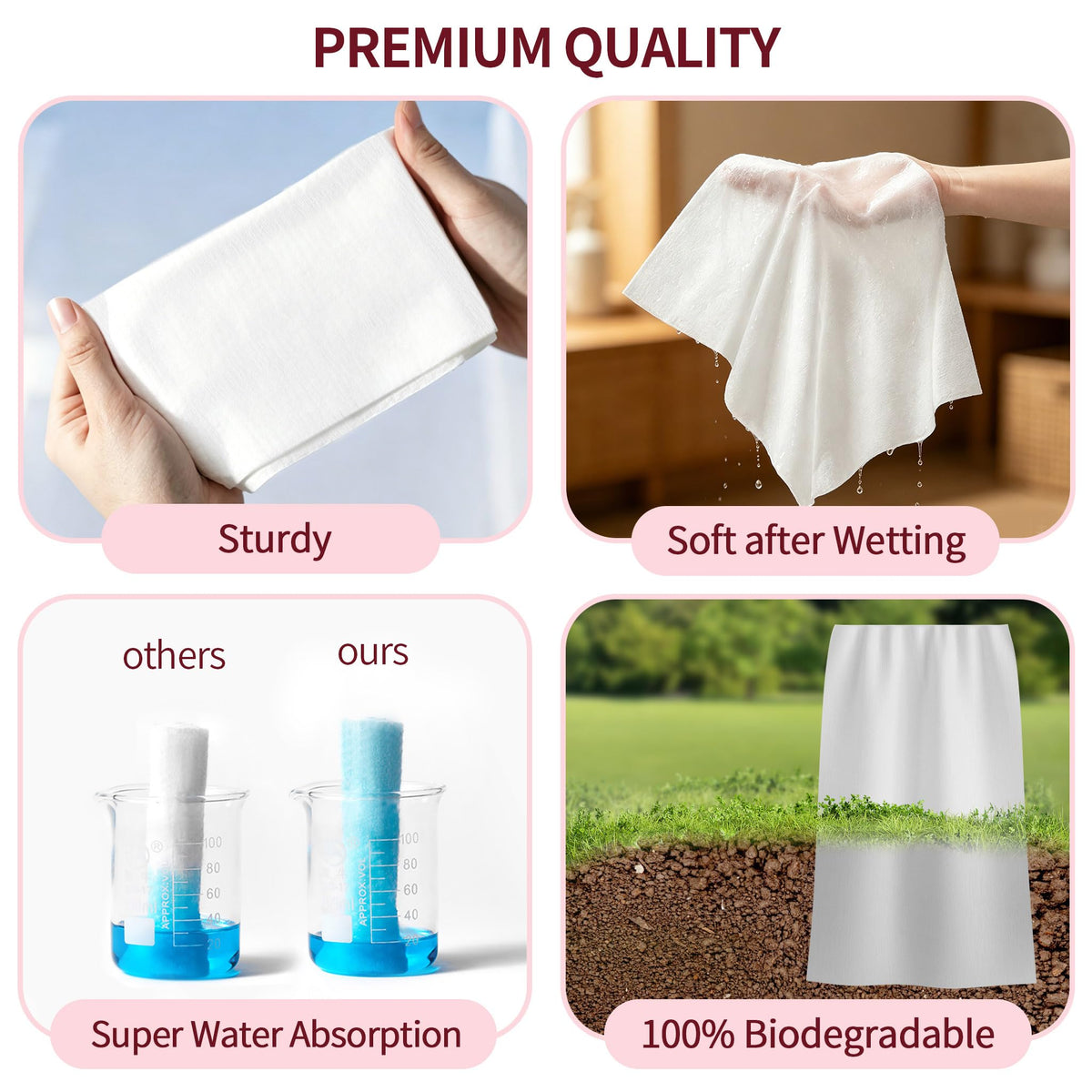 Deluwire towel hanging from hooks showcasing two-hook design and space-saving benefit