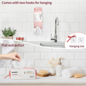 Deluwire wipe cleaning kitchen counter leaving no lint behind
