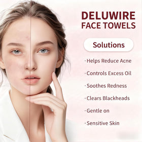 Deluwire pop-up towel being dispensed illustrating easy one-handed access and hygiene