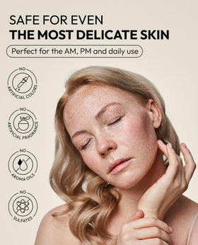 De:maf in bathroom setting illustrating daily routine and skin comfort