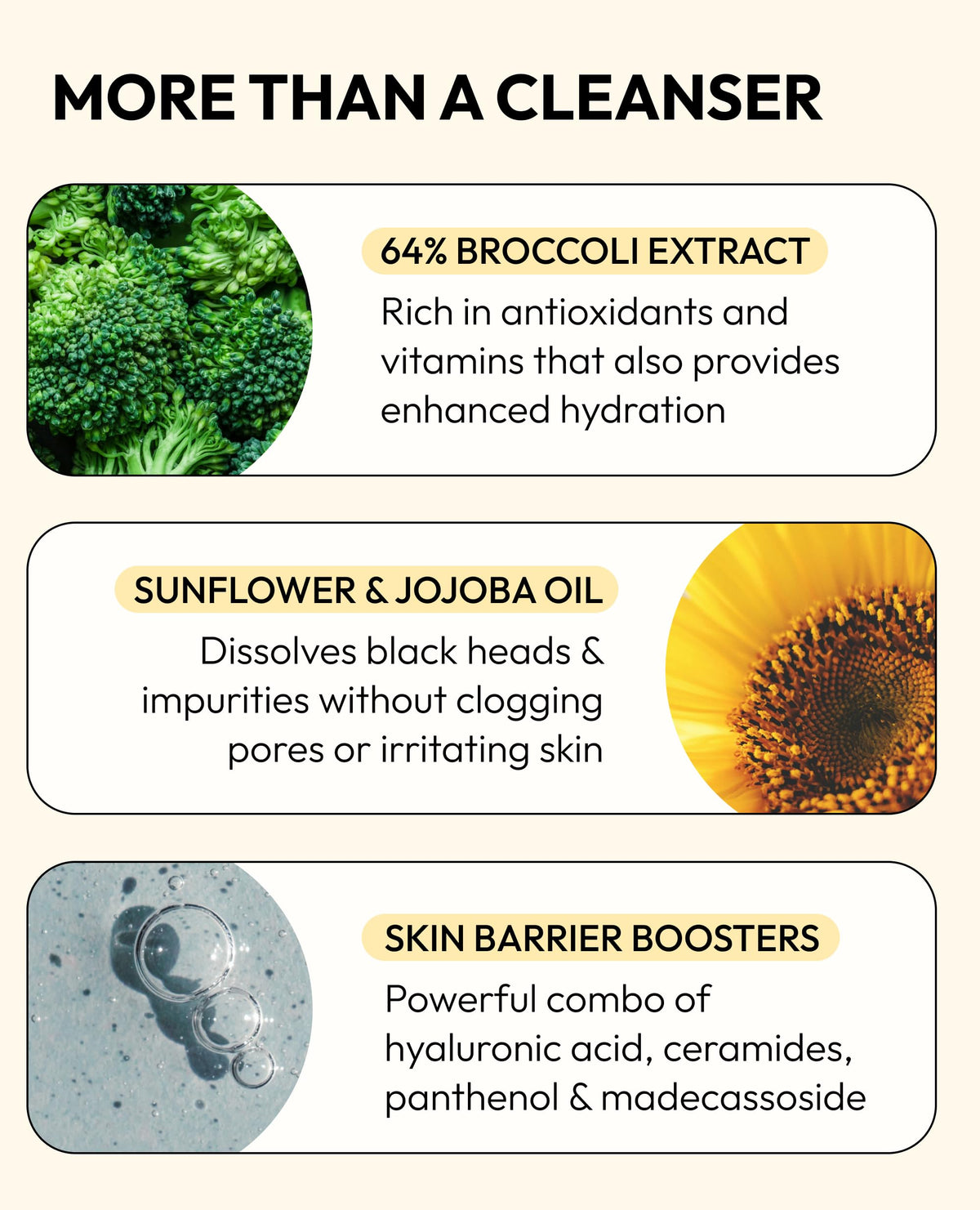 De:maf ingredient label close-up highlighting ceramides and hyaluronic benefit