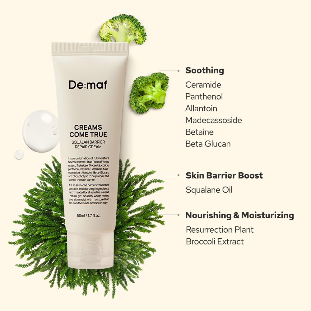 De:maf cream on bedside table in nighttime routine scene suggesting overnight repair benefit