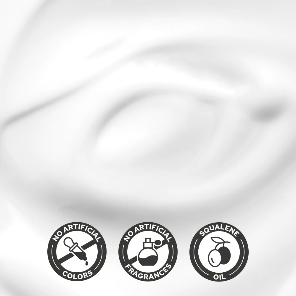 De:maf graphical close-up of soothing actives like allantoin to show redness-calming effect