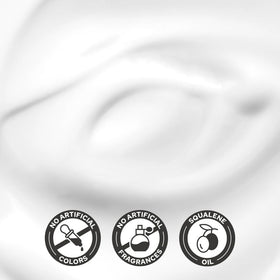 De:maf graphical close-up of soothing actives like allantoin to show redness-calming effect
