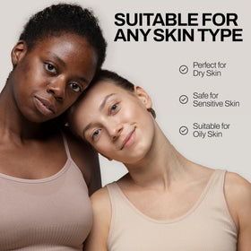 De:maf applying oil around eye showing targeted moisturization and barrier support benefit