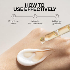 De:maf oil in travel pouch showing compact 30ml size and portability benefit