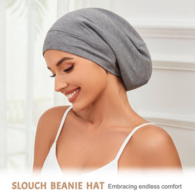 DEMAZALO black gray pink bonnets laid flat showing three-color set for rotation and sharing
