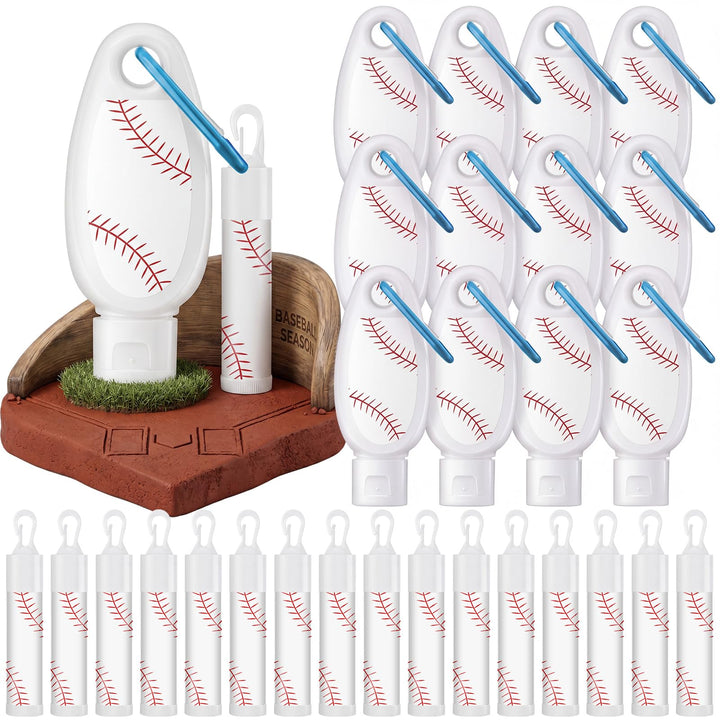 Demissle front packaging showing 24-piece baseball sun care set and convenience