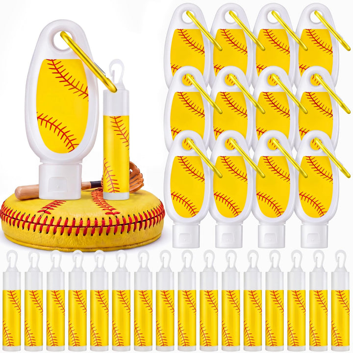 Demissle front packaging showing 24-piece softball sunscreen and lip balm set for teams