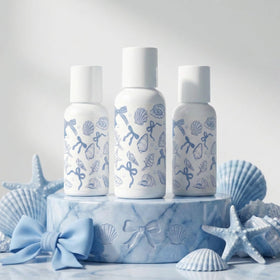 Demissle wedding favor display on coastal table illustrating decorative and practical use