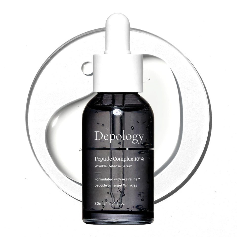 depology front label showing bottle and product benefits