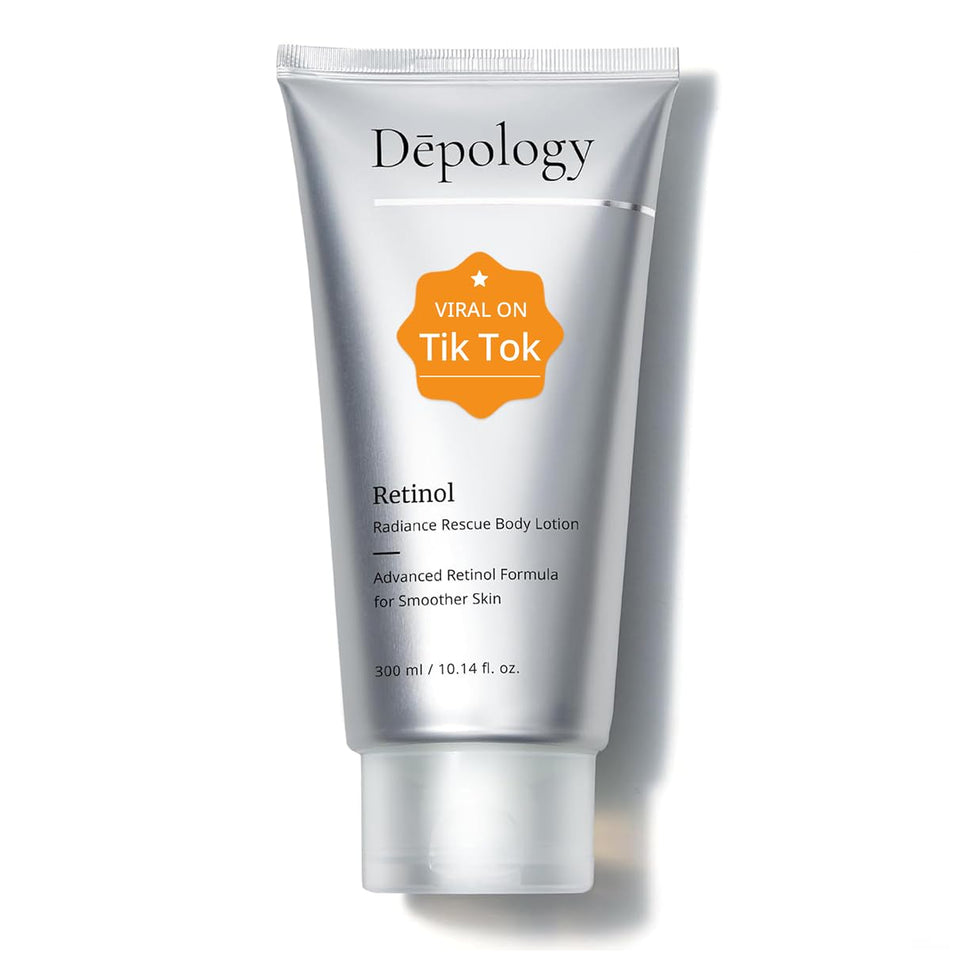 depology front packaging 10.14 fl oz pump showing product benefits and brand