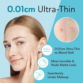 DERMA ANGEL close-up of patch texture highlighting thin absorbent material