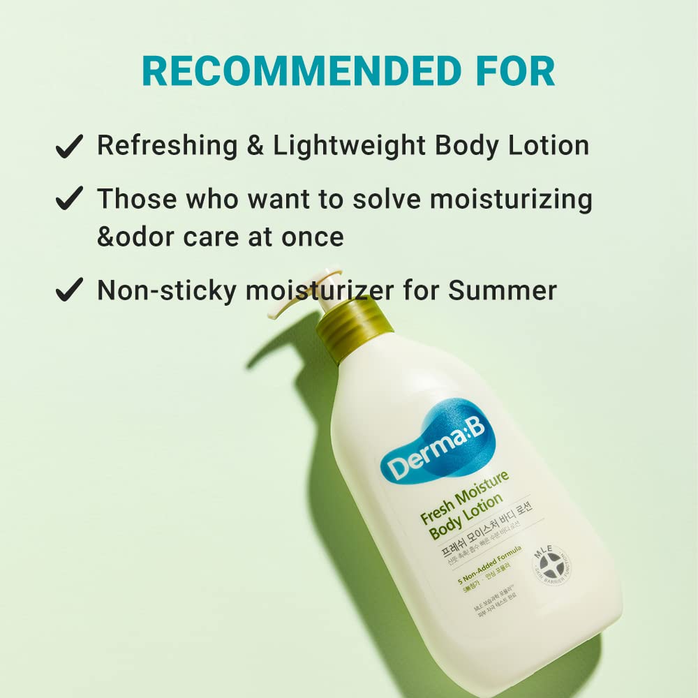 Derma B applied to underarm demonstrating odor control and comfort