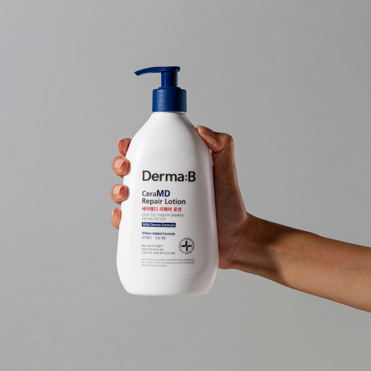 Derma B in a bathroom setting for daily routine and sensitive skin care