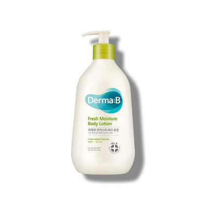 Derma B front packaging showing product and volume benefit