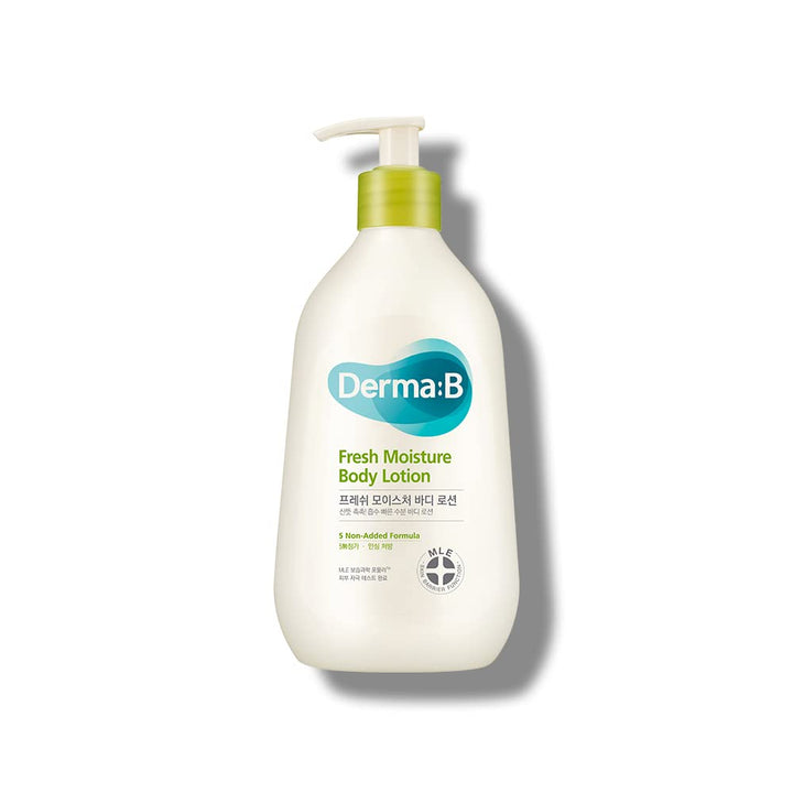 Derma B front packaging showing product and volume benefit