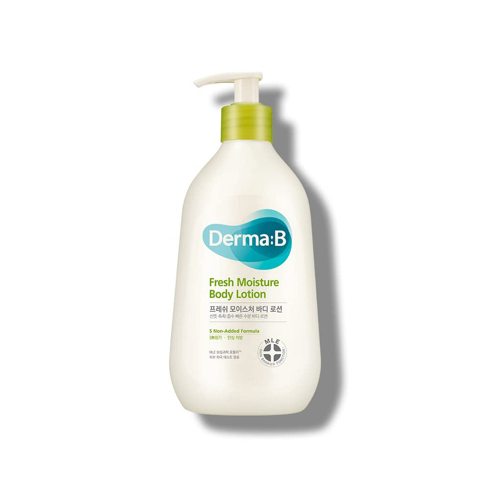 Derma B front packaging showing product and volume benefit
