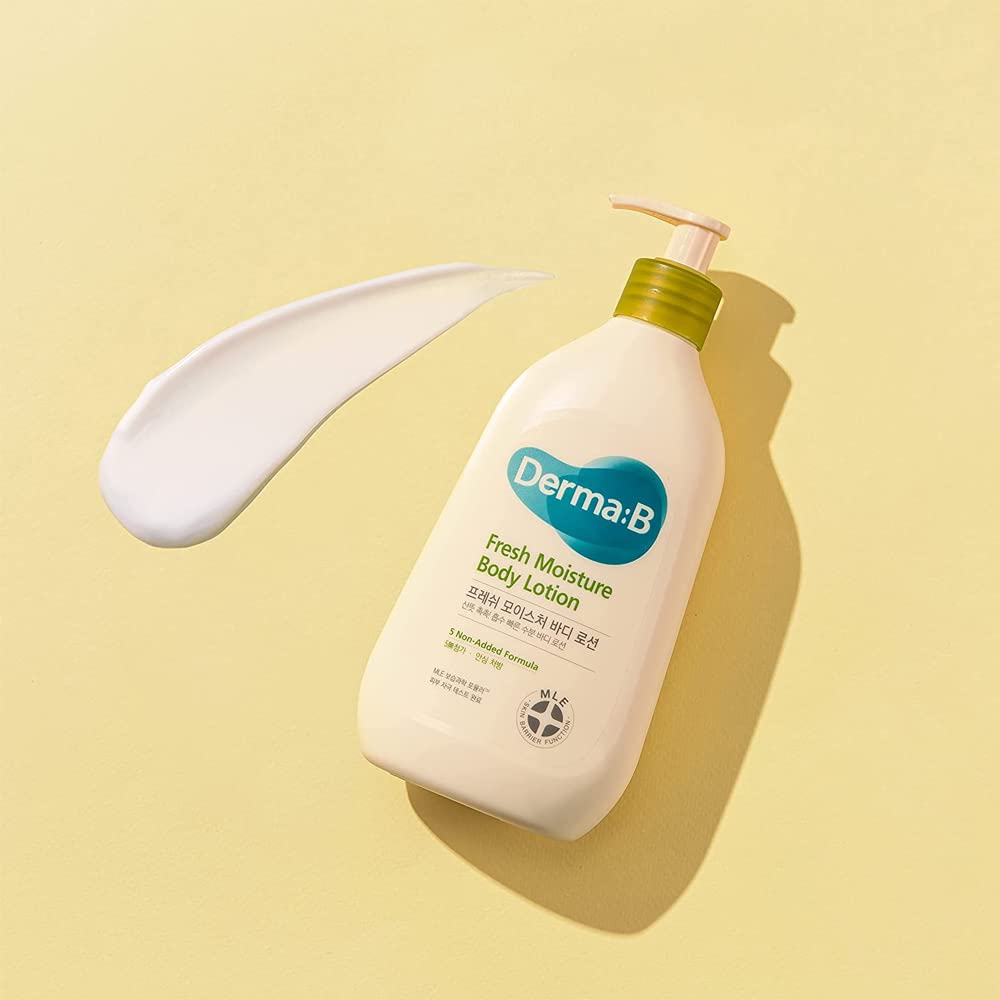 Derma B on bathroom shelf in lifestyle scene for daily routine support