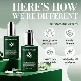 derma botanica silky serum texture close-up highlighting smooth absorption