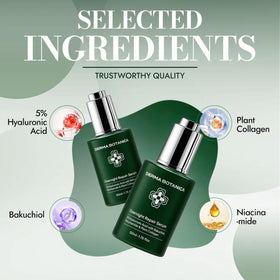 derma botanica bottle in hand showing 1.76 fl oz size perspective