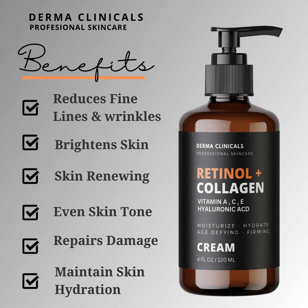 DERMA CLINICALS label with ingredients listed for ingredient transparency