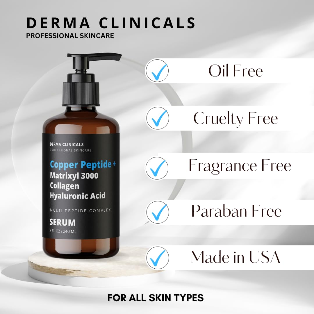 DERMA CLINICALS on vanity during skincare routine demonstrating how the serum layers under moisturizer