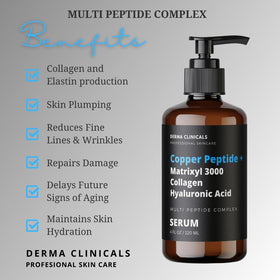 DERMA CLINICALS serum texture close-up drop highlighting smooth hydration