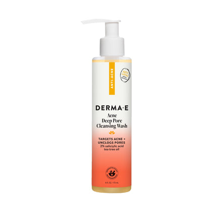 Derma E front packaging showing label and benefits for clear skin