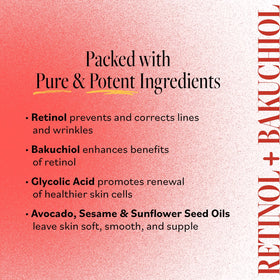 Derma E bottle with ingredient cards flatlay, highlights active ingredients