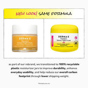 Derma E cream being applied to cheek for overnight hydration