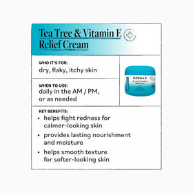 Derma E cream applied to hand demonstrating soothing hydration for dry skin