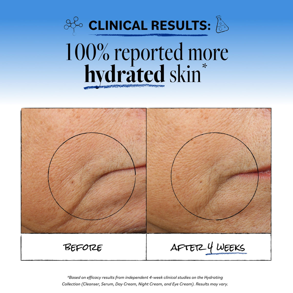 Derma E ingredient display with green tea and vitamins highlighting natural benefits