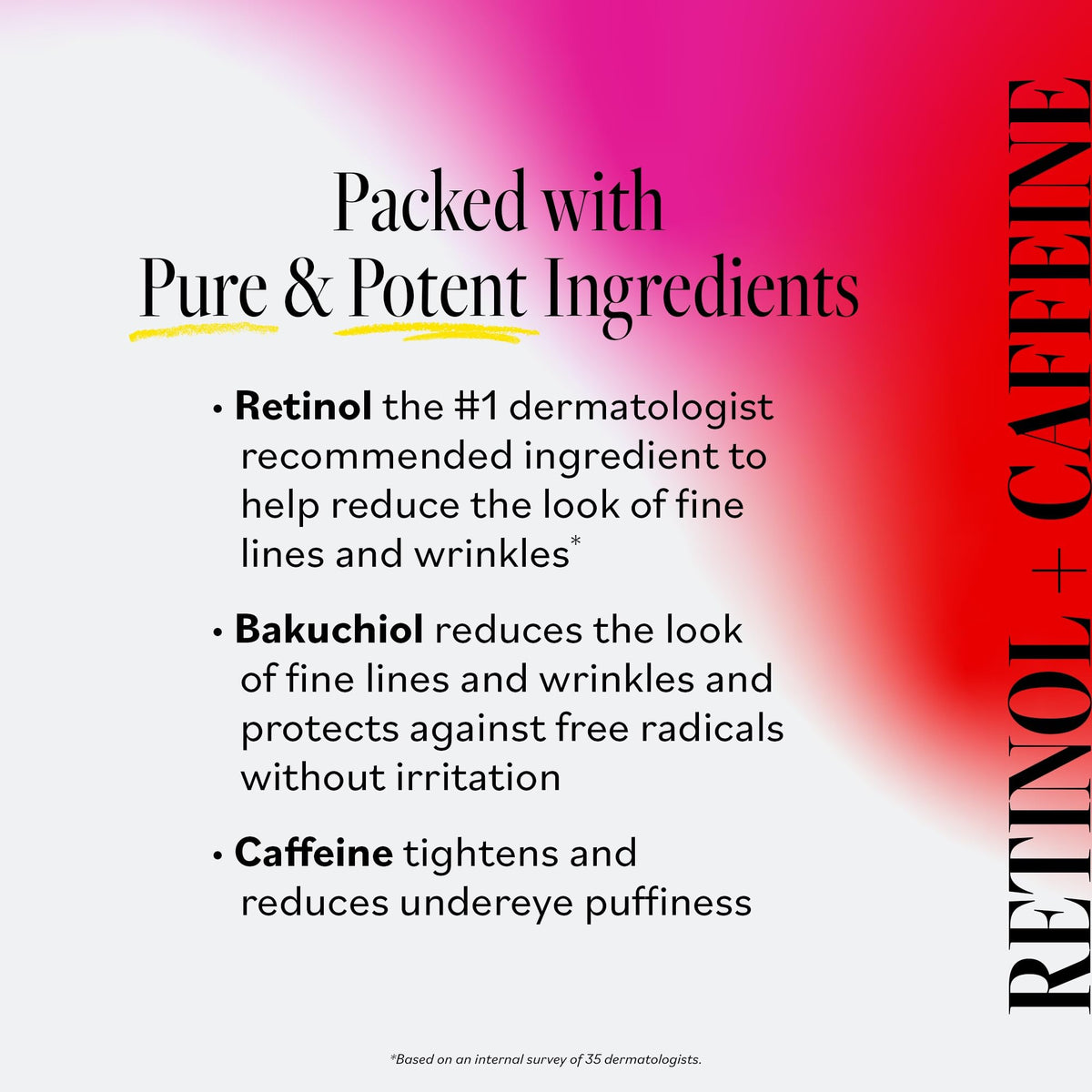 Derma E nighttime routine flatlay illustrating how it layers in evening skincare