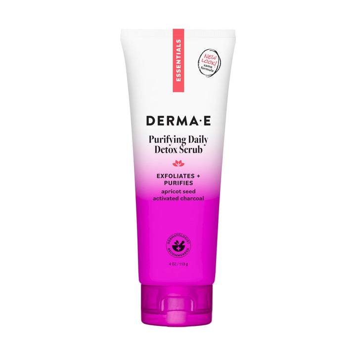 Derma E front packaging showing product and clean ingredients benefit