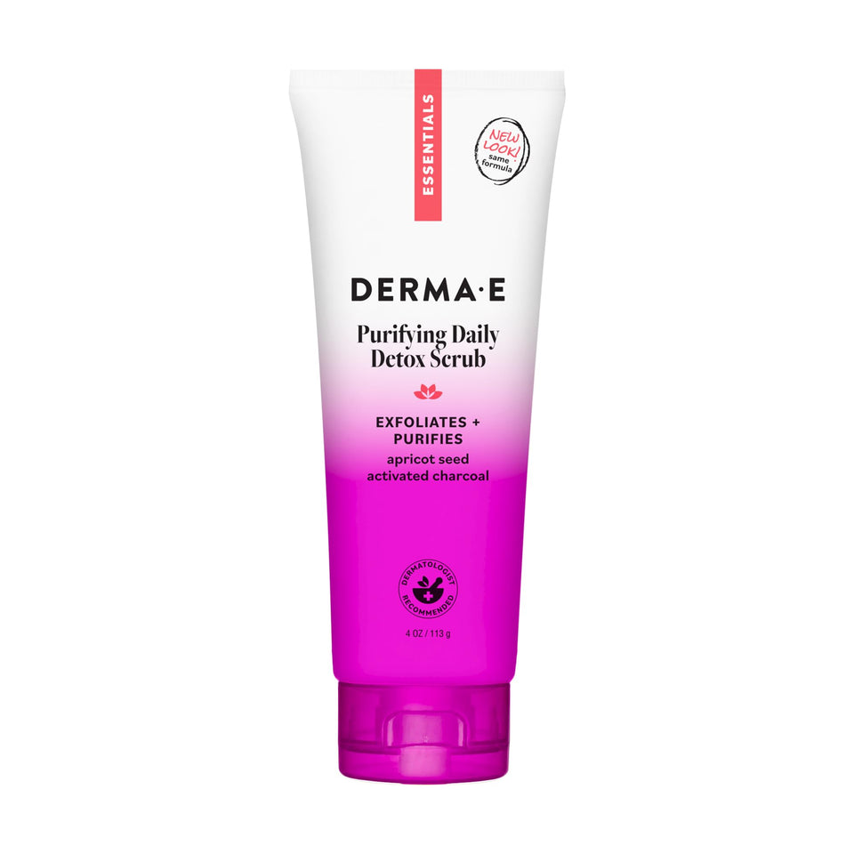 Derma E front packaging showing product and clean ingredients benefit